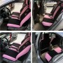 Butterfly Fashion Style Front Rear Universal Car Seat Covers Luxury Cute Pink