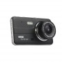 4 "IPS high definition 1080P auto data recorder front and rear dual lens support reverse image cardvr black