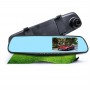 4.5-inch rearview mirror dashcam dual lens 1080P hd night vision reversing video parking monitoring DVR hd dual lens